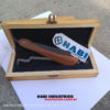 wooden box shaving razors