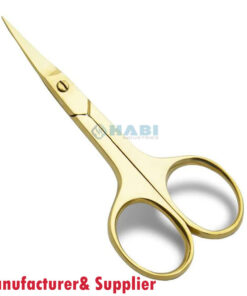 Curved blade cuticle scissors