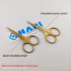 Professional brow grooming scissors