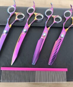 Pet hair grooming scissors kit