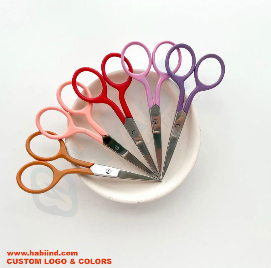 Custom Panton Embroidery Scissors professional matt finish thread cutting scissors