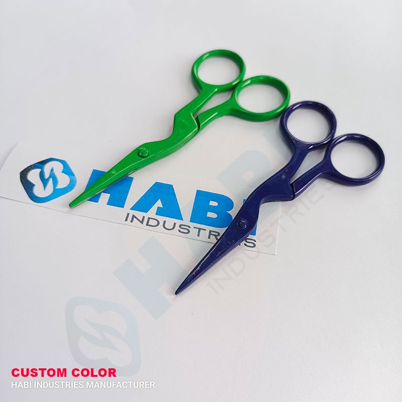 professional thread cutting scissors suppliers Vintage Stork Embroidery Scissors