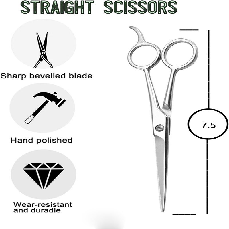 Custom Logo Simple Barber Scissors Precision Cutting Tools