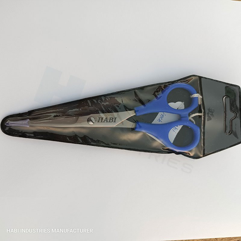 Custom Barber Scissors with plastic handle lightweight plastic handle hair scissors