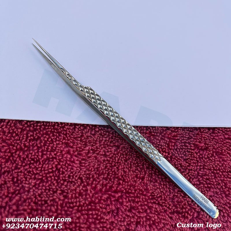 Straight Tip False Lashes Tweezers Wholesaler Professional Stainless Steel lashes Tweezers Wholesaler