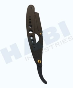 black stainless steel razor