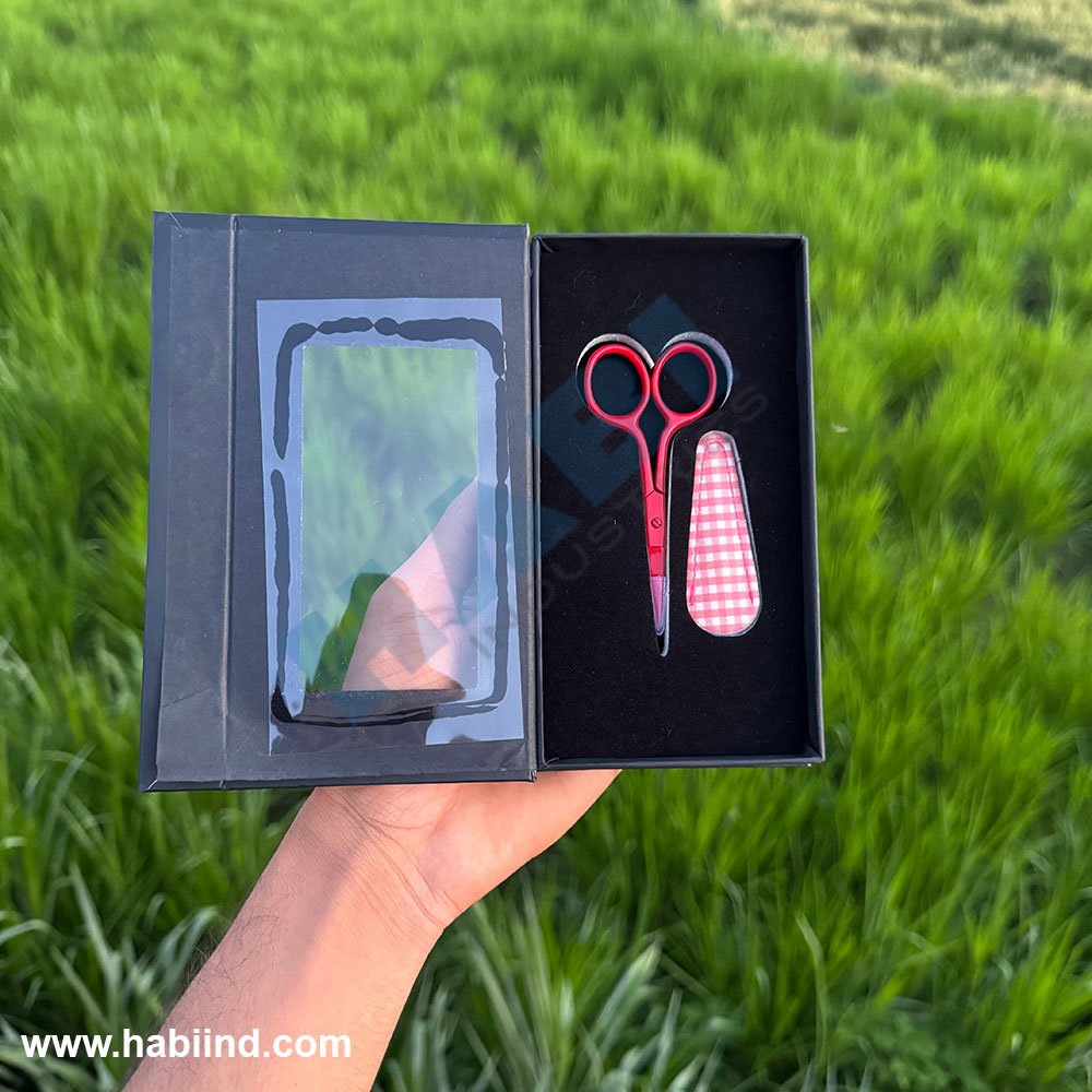 Custom packaging Embroidery Scissors Red Color Embroidery Scissors with packaging