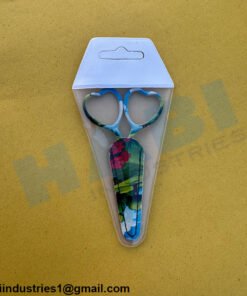 custom sheath design heart embroidery scissors