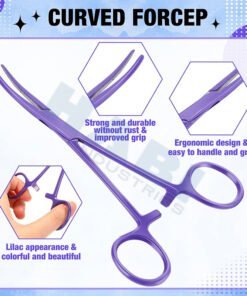 Hemostat Forceps with Serrated Jaws