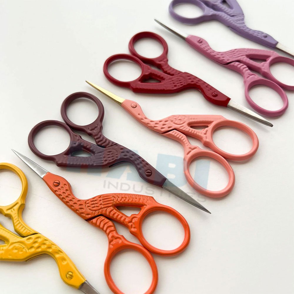 Custom-Color-thread-Cutting-Shears Stainless Steel Bird Scissors for Needlework