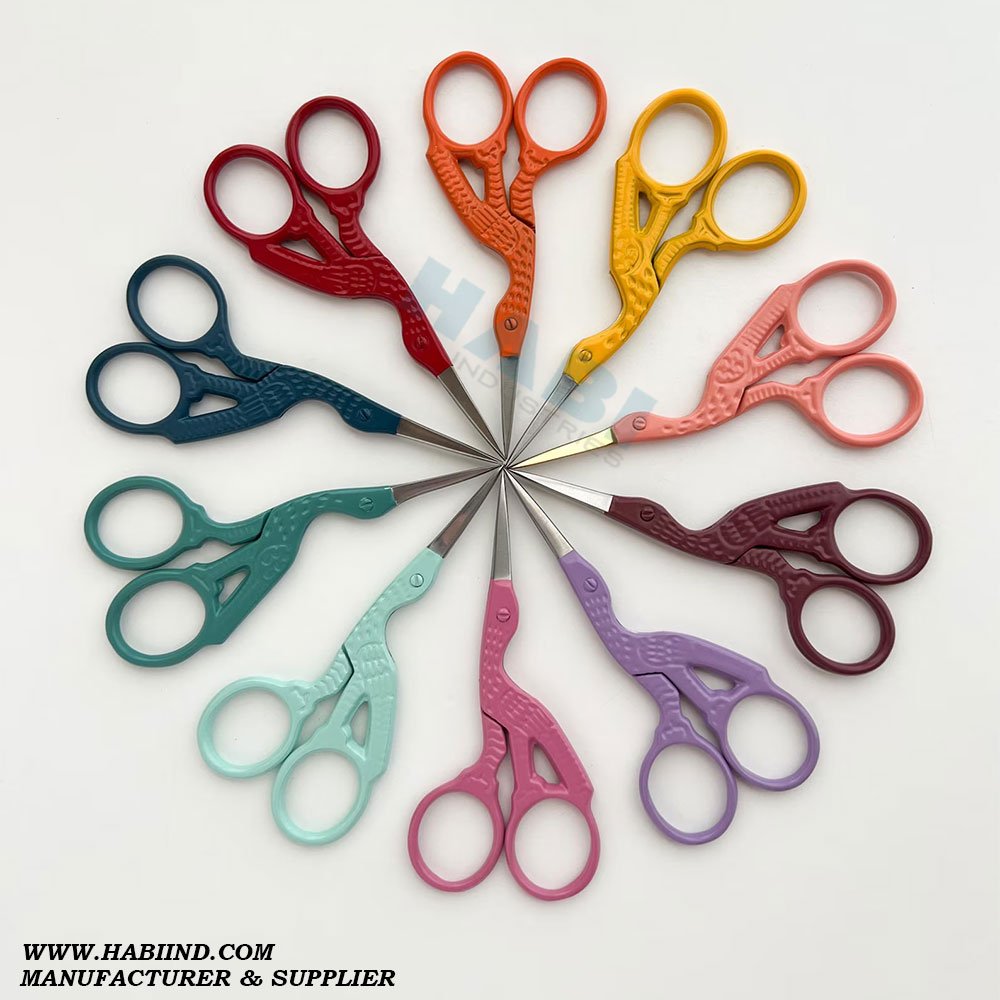 Trane Scissor Manufacturer Stork Embroidery Scissors