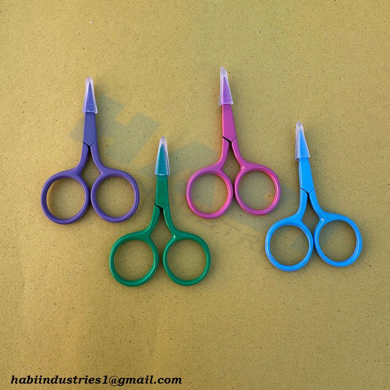 Custom Color Thread Cutting Scissors Suppliers customized color sharp blade embroidery scissors