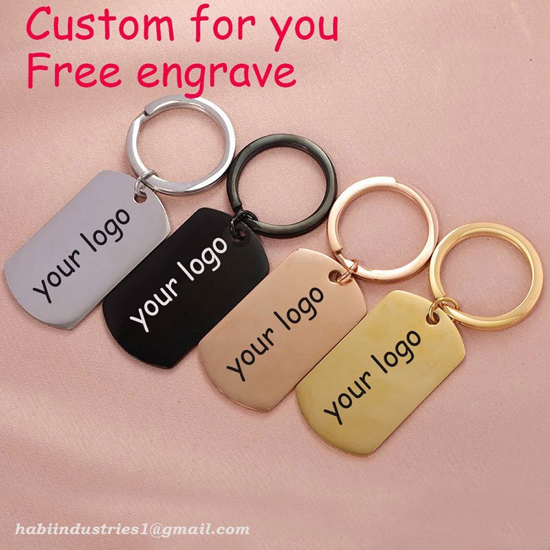 Custom Logo Steel Keychain High Quality Stainless Steel Keychain Manufacturer