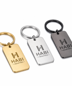 Custom Logo Engraving Keychain Label