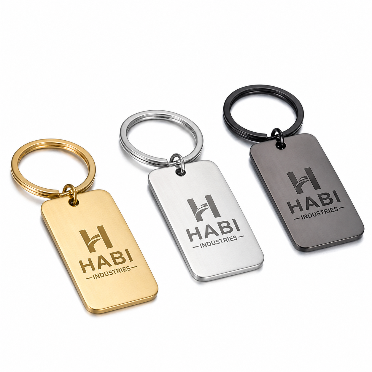 Custom Logo Engraving Keychain Label