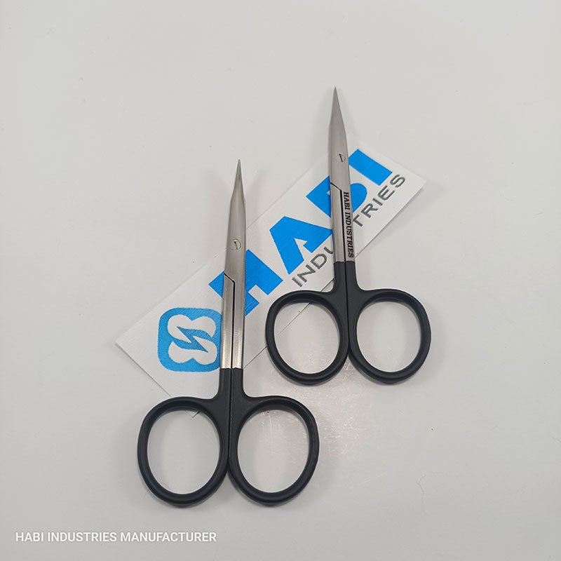 Black Matt Color Surgical Scisors Steven Scissors Super Cut