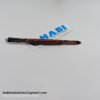 Dental wax knife with wooden handle stainless steel blade