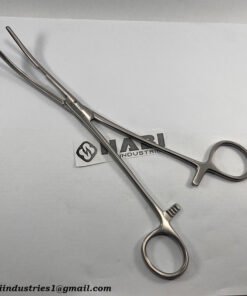 Debakey Bainbridge Vascular Forceps stainless steel curved surgical clamp