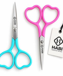 Colorful heart embroidery scissors by Habi Industries