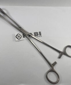 Foerster sponge forceps open jaw and ratchet view